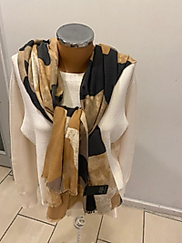 Pamuklu yumuşacık dokulu büyük boy şal