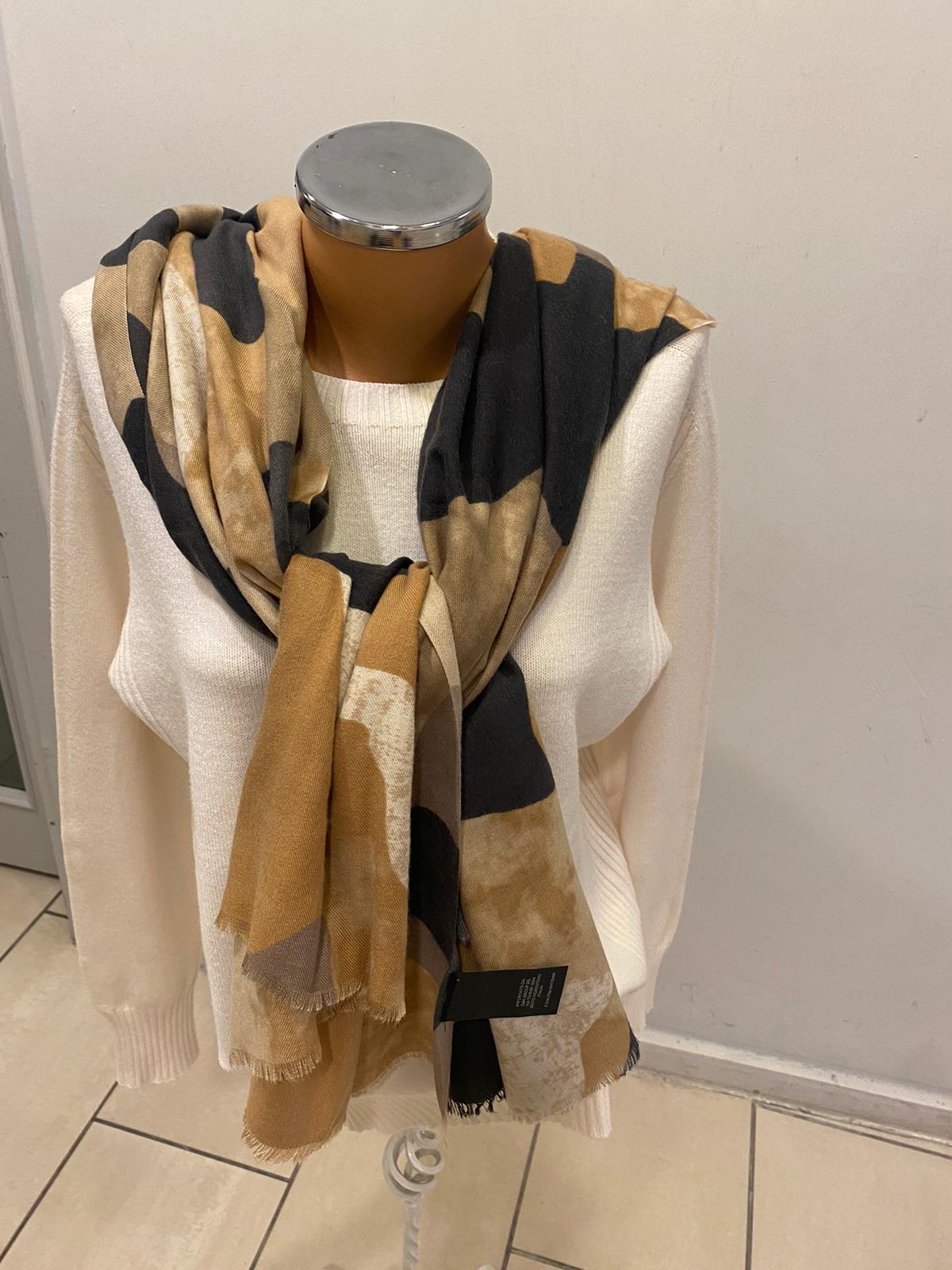 Pamuklu yumuşacık dokulu büyük boy şal